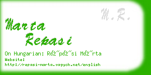 marta repasi business card